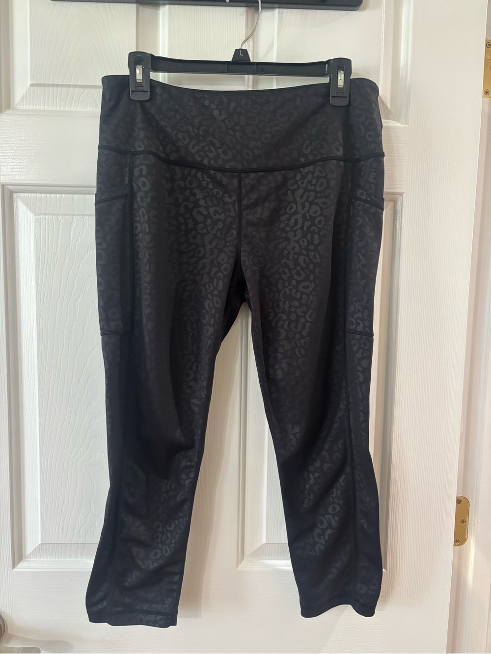 Constantly Varied Gear Black Subtle Leopard Capri Leggings